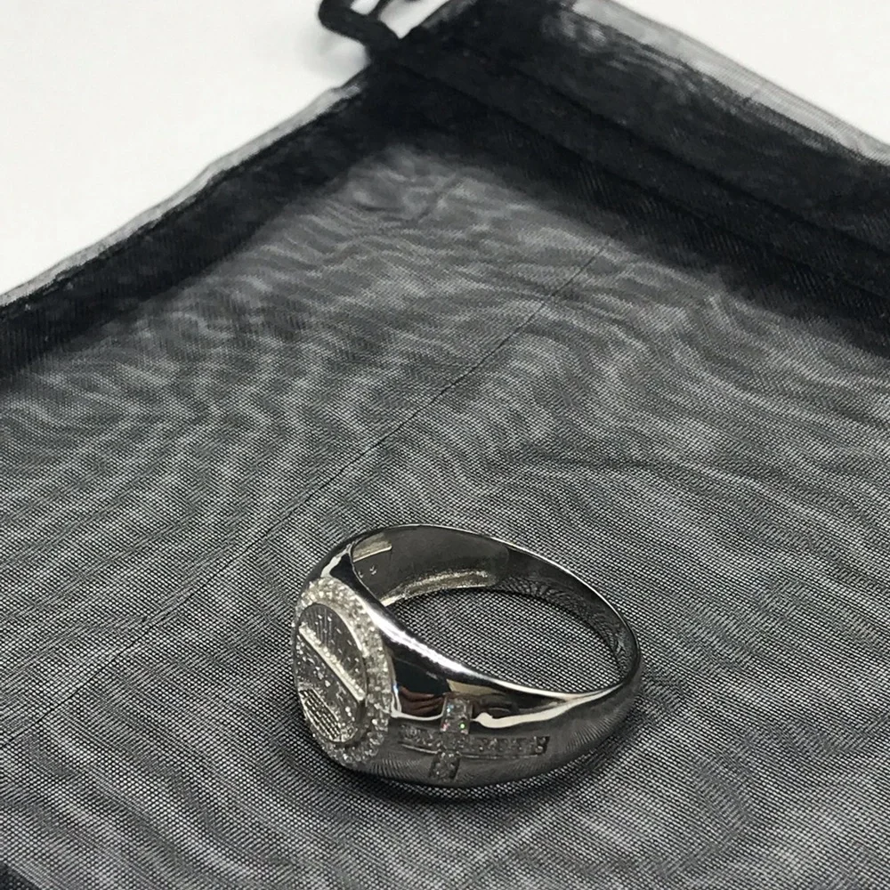 925 Sterling Silver 0.75CTW MOISSANITE Last Supper Men’s Ring Size 11 and 12